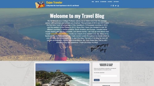 Cajun Traveler Website