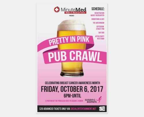 Pretty In Pink Pub Crawl