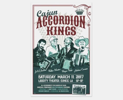 Cajun Accordion Kings Poster