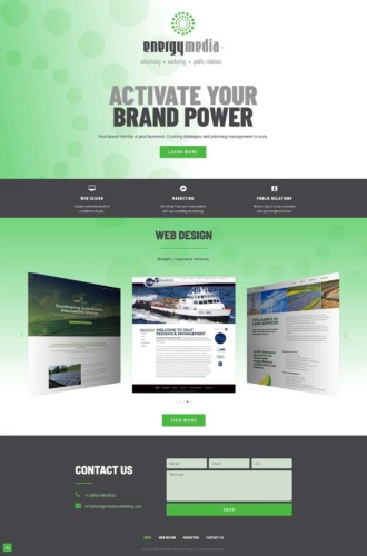 Energy Media Marketing Website