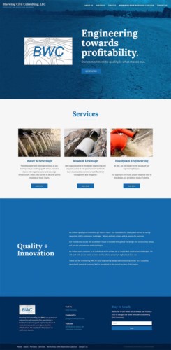 Bluewing Civil Consulting Website